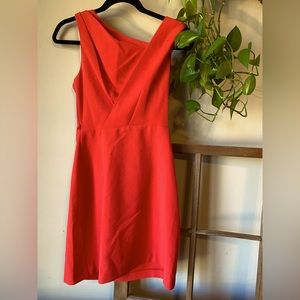 Beautiful red asymmetrical dress